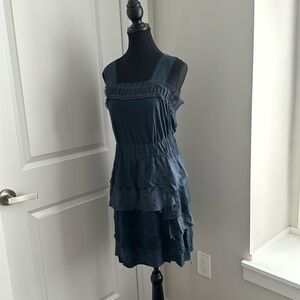 BANANA REPUBLIC Blue Lyocell Silk Dress